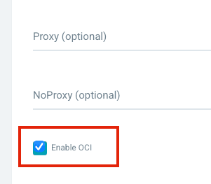 Fig.8: Don’t forget enable OCI!