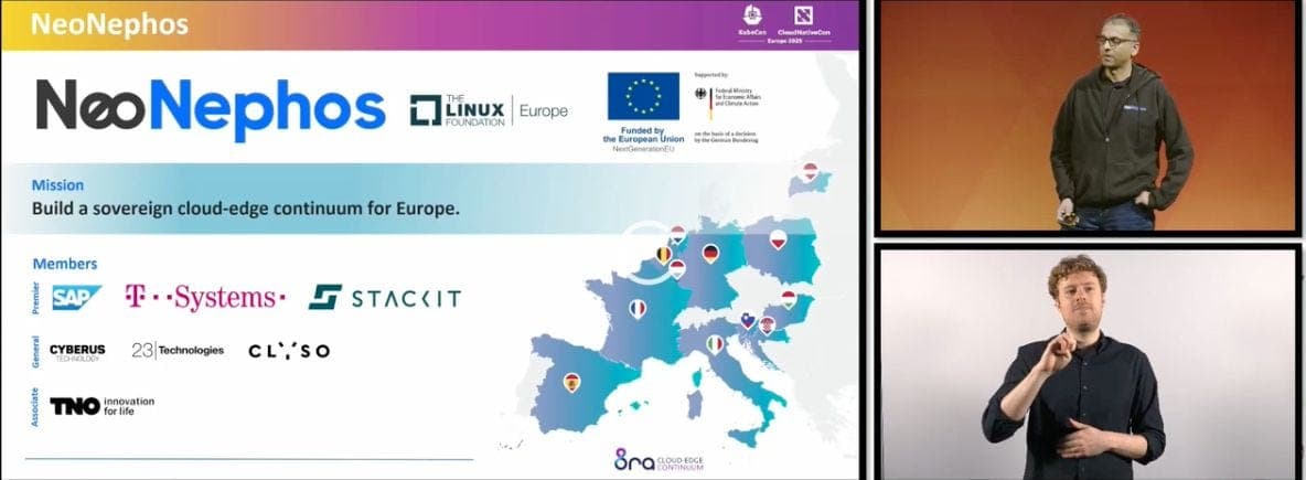 Fig. 3: NeoNephos introduced at KubeCon EU 2025 in London.
