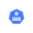 Kubernetes Certified Service Provider badge: a blue heptagonal logo with a ship's wheel icon above the text "kubernetes CERTIFIED SERVICE PROVIDER", on a white backround.